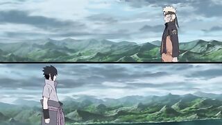 naruto vs sasuke fight scene in 1 minute (beggin - madcon