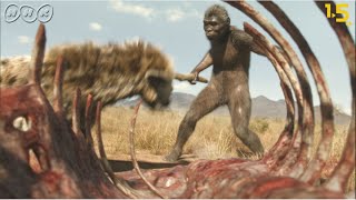 人類誕生CG] 240万年前の人類のライバルはハイエナ！？ NHKスペシャル NHK.