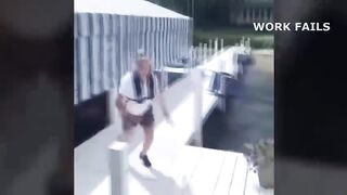 BAD FUNNY DAY FOR THESE WORKERS
