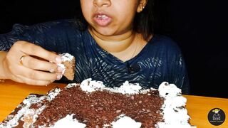 Chocolate Cake Eating ASMR Girl