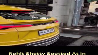 Rohit Shetty Spotted At In Yellow Lamborghini Car #shorts #rohitshetty #short #trending #viral #bollywood #viralshorts
