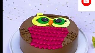 chocolate owl cake / Delicious / recipe by sweet bakery