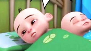 Upin ipin mimpi dikejar dinosaurus