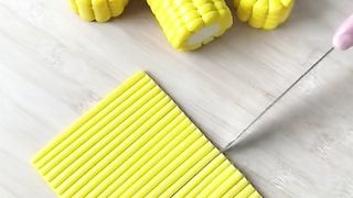 creative making corn from paper
