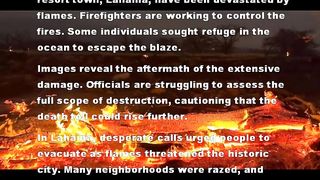 "Hawaii Wildfires Claim 36 Lives, Lahaina Ravaged by Devastating Flames"