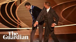 Watch the uncensored moment Will Smith smacks Chris Rock on stage at the Oscars, drops F-bomb 2
