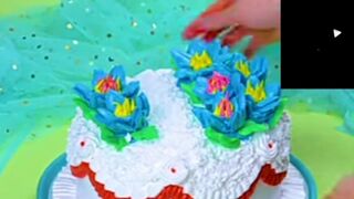 colorful flower cake