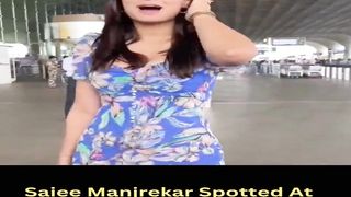 Saiee Manjrekar Spotted At Airport