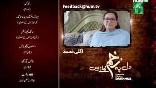 Dil Pe Zakham Khaye Hain - Episode 33 Promo - Review  [ Tuba Anwar & Shahzad Noor ]
