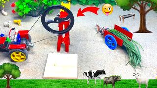 diy mini tractor science project | chuff cutter machine | mini world farming