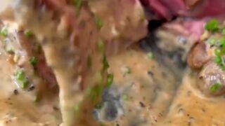 Steak With Peppercorn Sauce