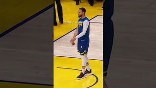 Only Steph Curry could notice it