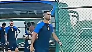 شاهد رونالدو في تدريبات النصر جاهز ????????