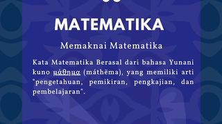 Part 6, memaknai matematika