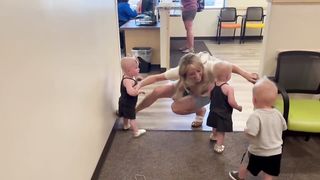 Taking *Triplets* to their 18 month Doctor Appt!