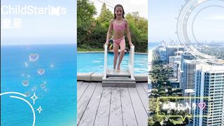 So beautiful little girl playing