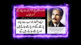 Allama Iqbal best poetry|Best Poetry selection from Allama Iqbal Urdu Poetry