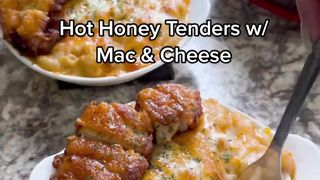 Honey Tenders with Mac & Cheese