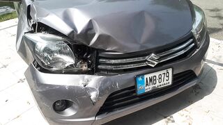 Cultus car vary dengruse accidents car video  bay road