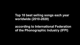 Top 10 Best Selling Songs Each Year (2010-2023)