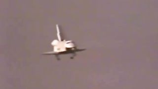 Space Shuttle Landing On Earth.