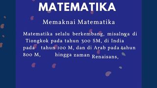 Part 8, Akankah Matematika terus Berkembang?