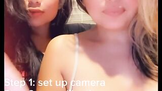 two Philippines girls show boobs live