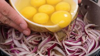 Лучший омлет с луком, который я когда-либо ел
