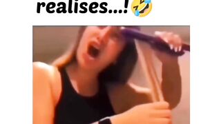 Singing girl fun video