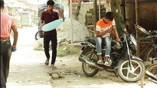 Try blast prank with popping balloons