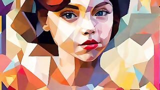 Abstract Girl Art