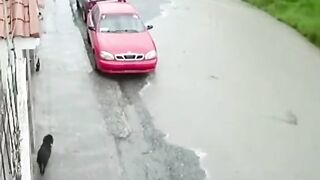 Wrong parking self punishment
