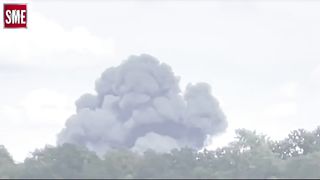 Soviet-made MiG-23 fighter crashed At Air Show
