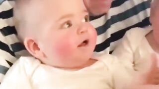 funny baby laughing