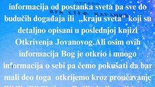 Sta nam Biblija,,otkriva,,o Bogu