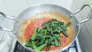 Bhindi Qorma Recipe Okra Recipe Pakistani Cooking Recipe