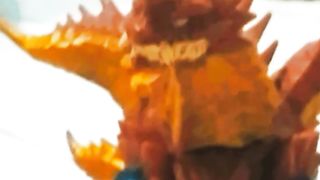 Ultraman bit the monster