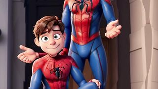 Spider was soo happy to see this animated english cartoons ki