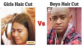 Girls Hair Cut Vs Boys Hair Cut !! Memes