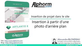 Insertion à partir d'une photo d'arrière plan