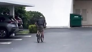 Respect???????? __ Robot doing Bicycle stunt