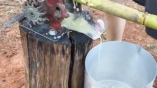 Sugarcane pressing
