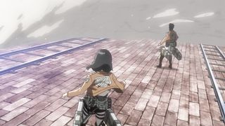 Attack on titan season 1 episode 08 "I Can hear his heartbeat"