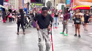 Ghetto Kids - Dance at Time Square New York.