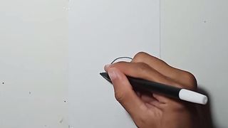 Drawing Grafiti alien beards black