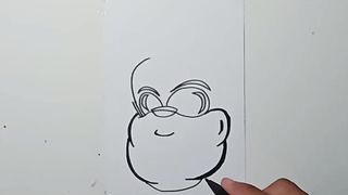 Drawing Grafiti alien beards colour