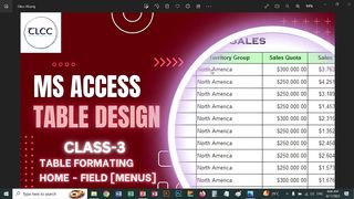MS Access Table Formatting Class 3- TLCC Live Class