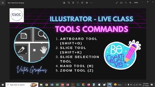 Illustrator Hand Tool - Zoom Tool & Slice Tool Live Class