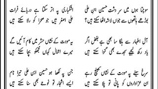 کربلا ہائے کربلا۔ دانش عزیز