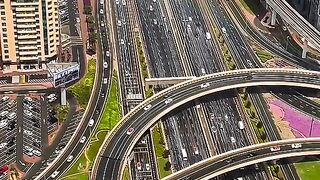 Road map of Dubai